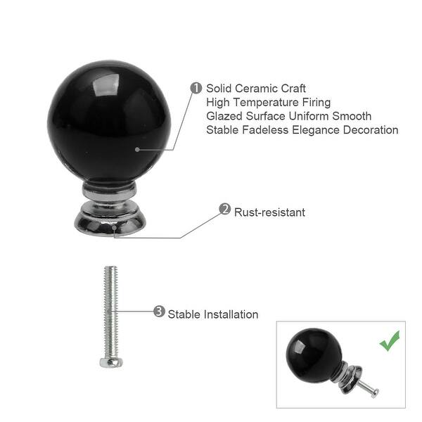 Shop 8pcs Ceramic Knobs Vintage Knob Drawer Pull Handle Furniture