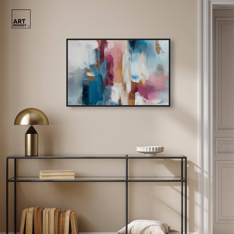 Rosy and Ocean Hues II Canvas by Art Remedy
