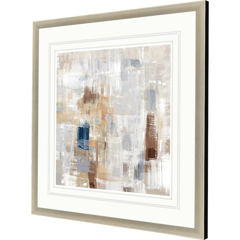Storm Rush Framed Art Giclee Under Glass - White