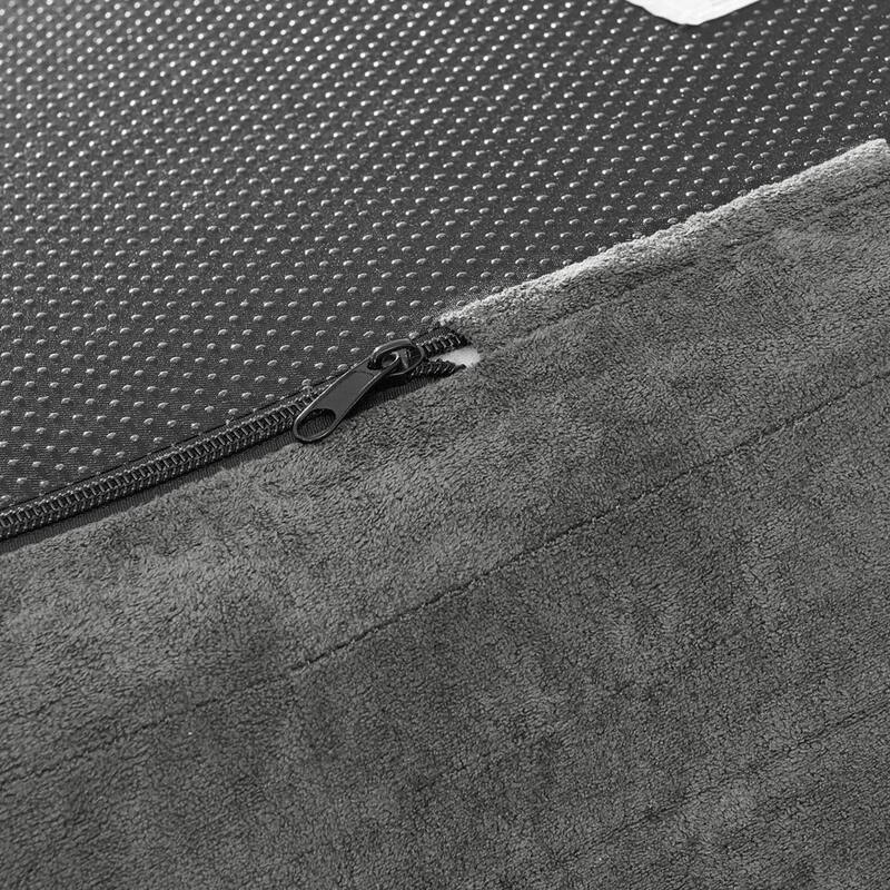 Roomfitters Modern Cloud 4-Seater Curved Sectional Sofa, Minimalist Compression Couch, Chenille