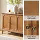 preview thumbnail 18 of 19, HULALA HOME Jane Transitional Solid Wood 58"Wide 4 Door Sideboard