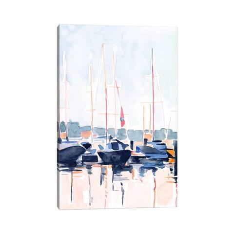 iCanvas "Watercolor Boat Club II" by Emma Scarvey Canvas Print