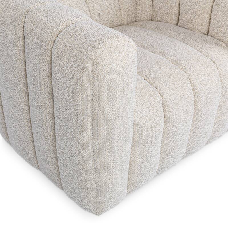 Classic Home Lexa Upholstered Fabric Swivel Chair