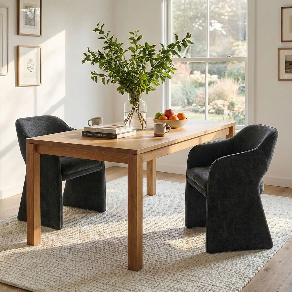 Upholstered Fabric Dining Armchair (Set of 2)