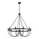 preview thumbnail 1 of 2, Elk Home Williamson 38W, 10-Light Chandelier, Black