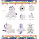 preview thumbnail 2 of 4, DolliBu Long Leg Lamb Unicorn Plush Stuffed Animal Toy with Outfit - 10.5 inches