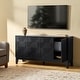 preview thumbnail 7 of 41, Silakan Mid-Century Modern 4-Door Large Storage Sideboard with Solid Wood Legs by HULALA HOME