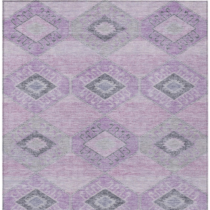 HomeRoots Aztec Transitional Rectangle Outdoor Rug