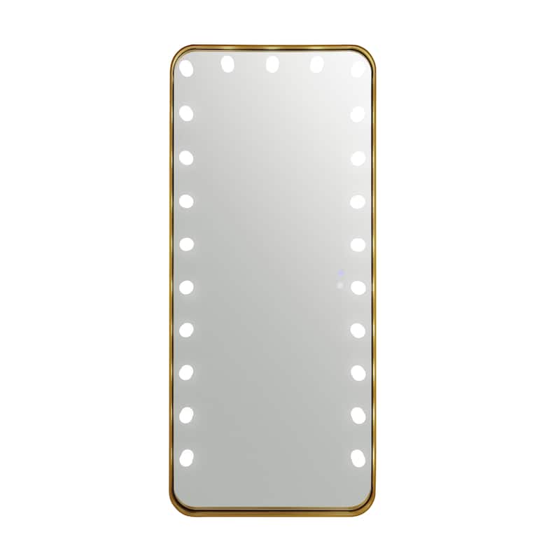 Furniture of America Agnes Glam 71-inch Full Length Mirror with LED and Bluetooth Speaker