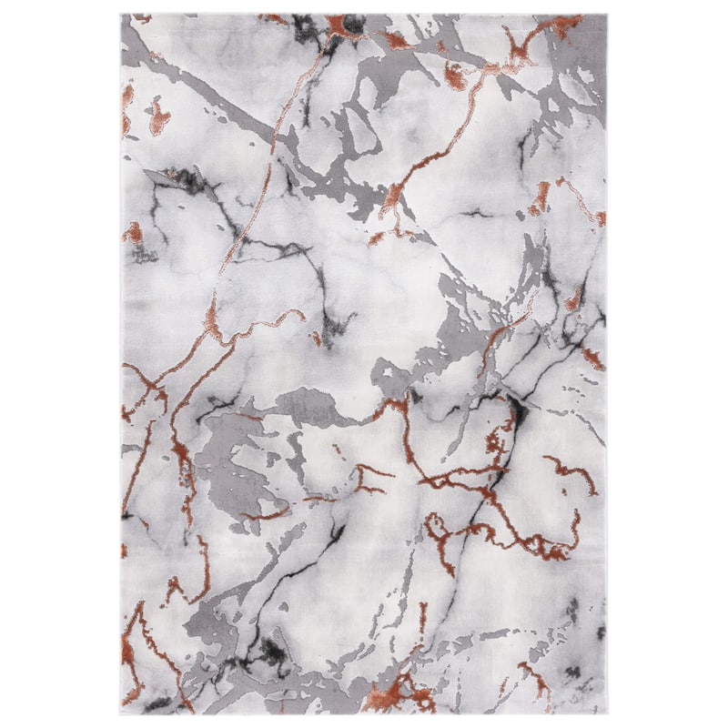 SAFAVIEH Craft Husniye Modern & Contemporary Rug - 9' x 12' - Grey/Orange