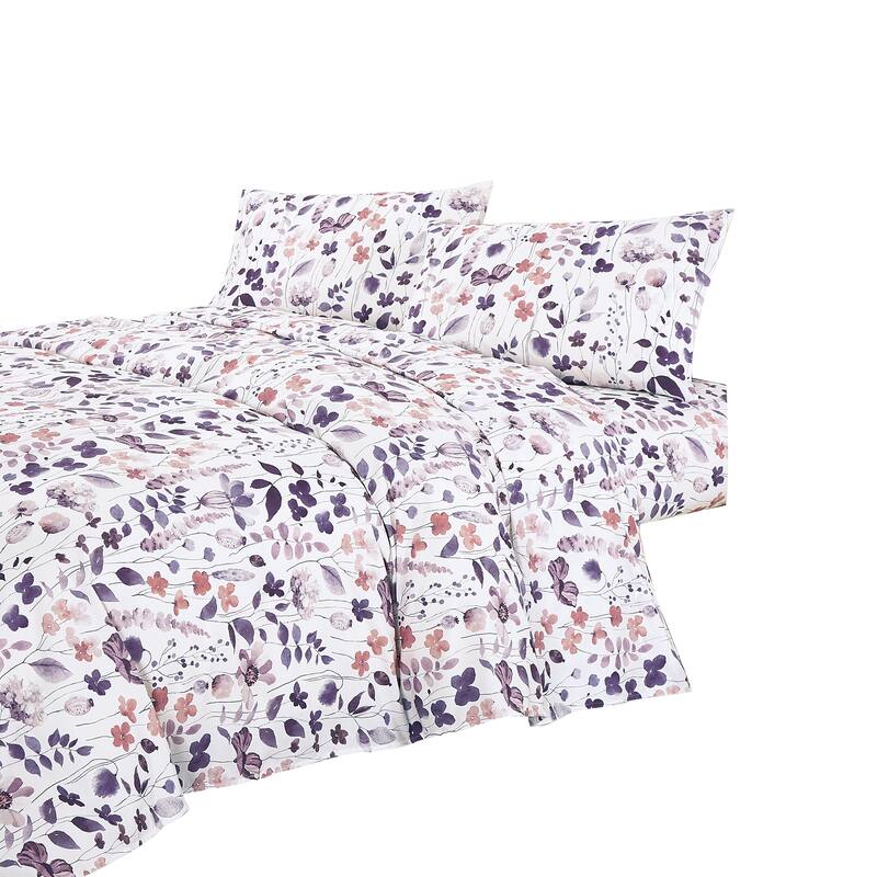 Floral printed sheet set