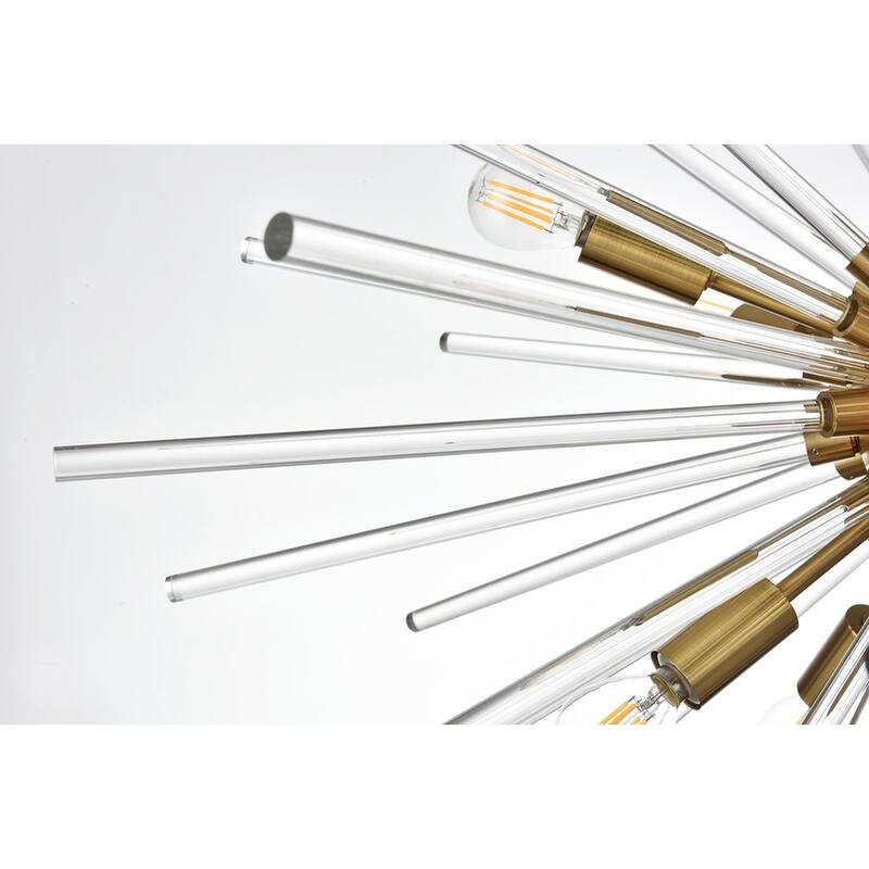 Samuel 32 inch Crystal Rod Pendant - N/A
