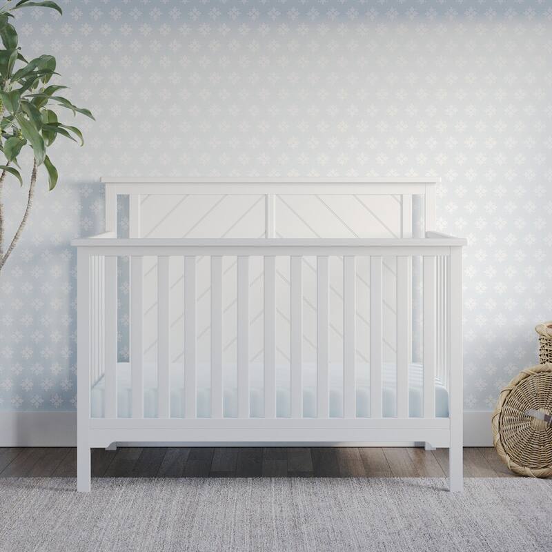 Forever Eclectic Hampton Flat Top 4-in-1 Convertible Baby Crib