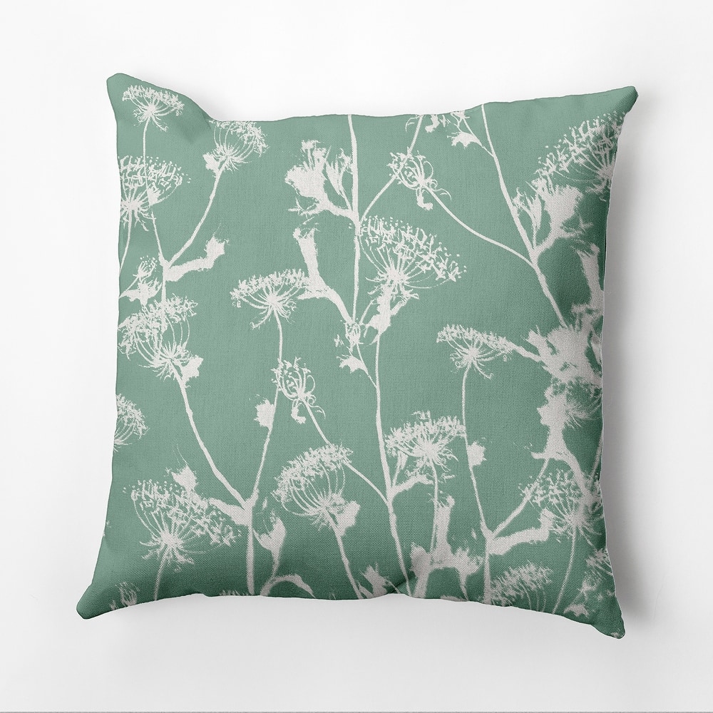 Windy Blossom Faux Linen Pillow