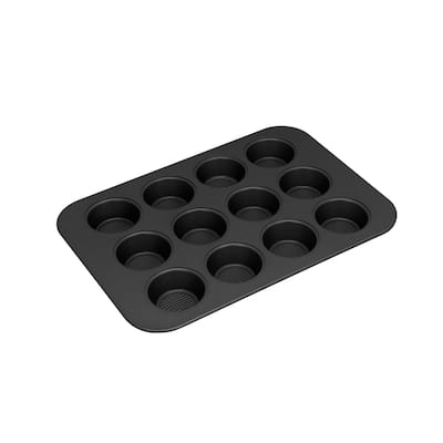 Stainless Steel 12-Cup Muffin Baking Pan Dishwasher Safe 16x11"