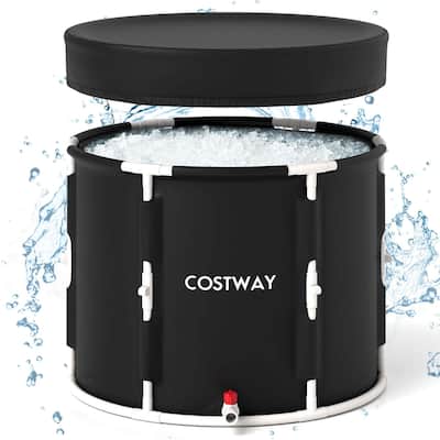 Costway Foldable Ice Bath Tub with Plunge Pool for Recovery Cold Water - See Details