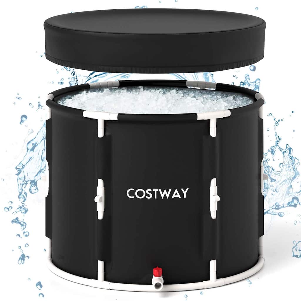 Costway Foldable Ice Bath Tub with Plunge Pool for Recovery Cold Water - See Details