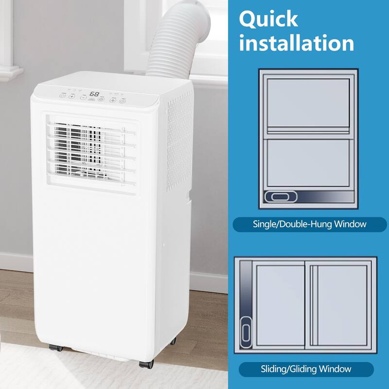 8000Btu Portable Air Conditioner, Cools Rooms up to 350 sq. ft