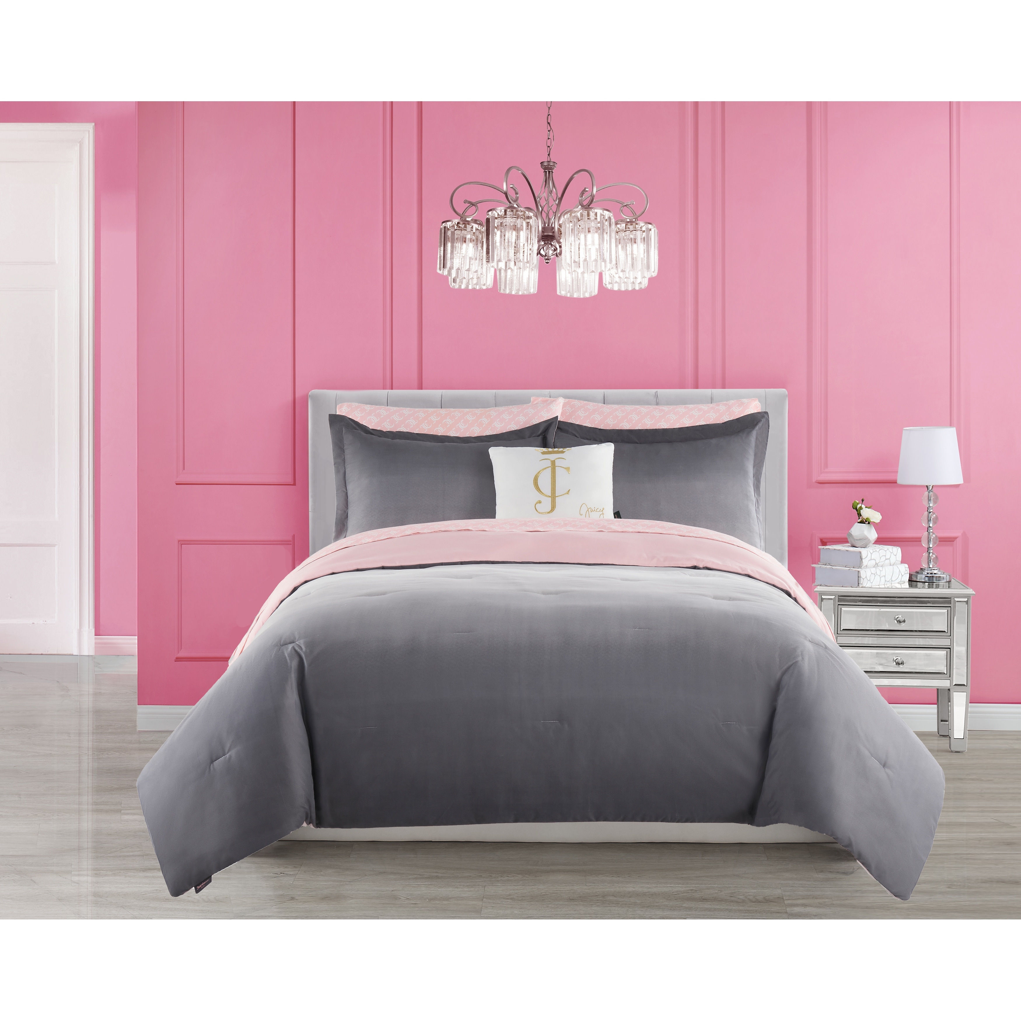 Juicy Couture Allister Ombre 8-Piece Queen Comforter Set - Twin