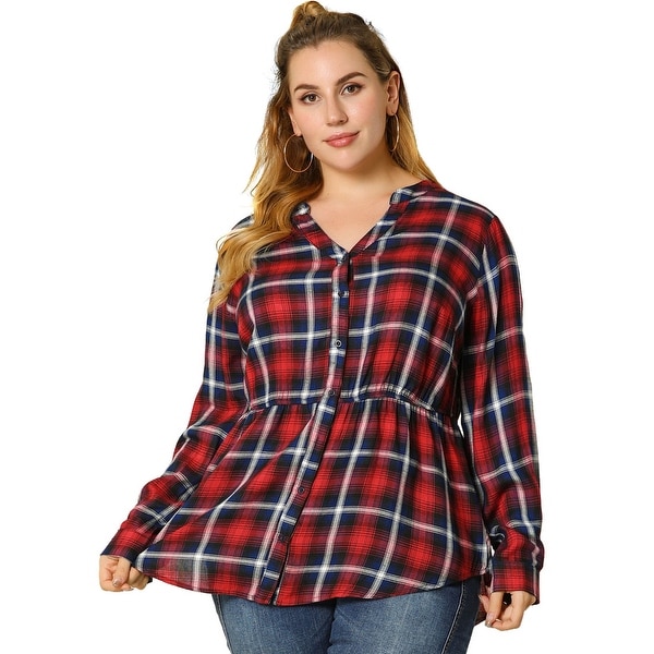 red plus size sweatshirt