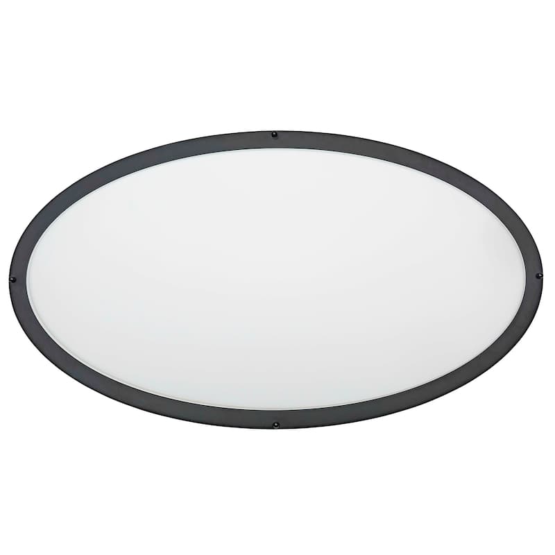 Design House 588863-BLK Owens 33" Wide Integrated LED Flush Mount Drum