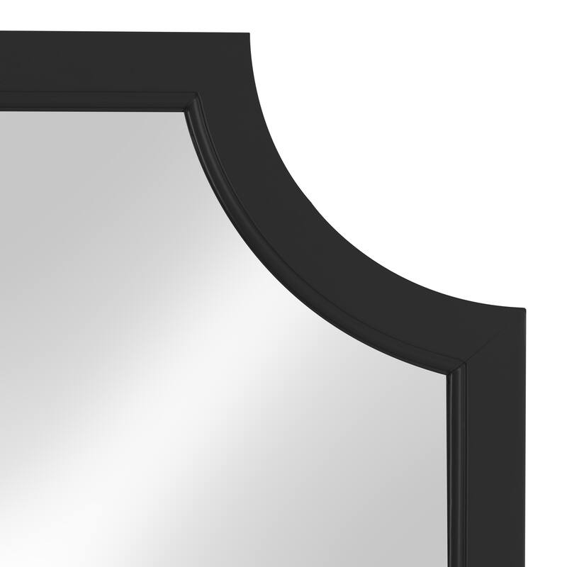Kate and Laurel Hogan Scalloped Wood Framed Mirror