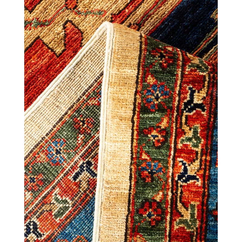 Overton Hand Knotted Wool Vintage Inspired Traditional Serapi Ivory Area Rug - 10' 4" X 8' 2"