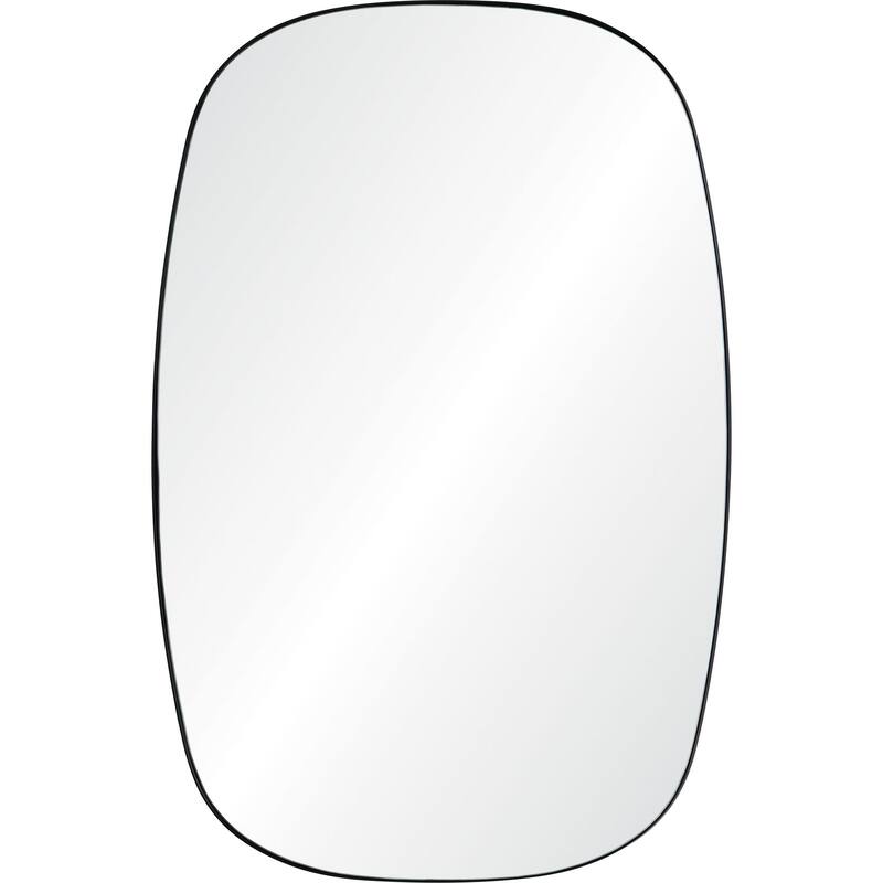 36" Clear Powder Coated Finished Framed Rectangular Wall Mirror