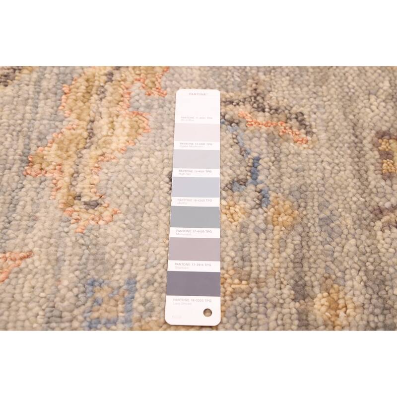 ECARPETGALLERY Hand-knotted Jules Serapi Grey Wool Rug - 6'2 x 9'0