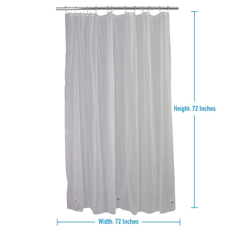 Bath Bliss 4 Pack Heavy Weight Shower Liner