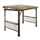 preview thumbnail 18 of 27, Domi 6.5 ft. x 12 ft. Hardtop Grill Gazebo with 2 Side Shelves and Ceiling Hooks, Outdoor BBQ Canopy