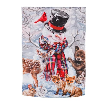 Forest Friends Garden Suede Flag - Multi - Color