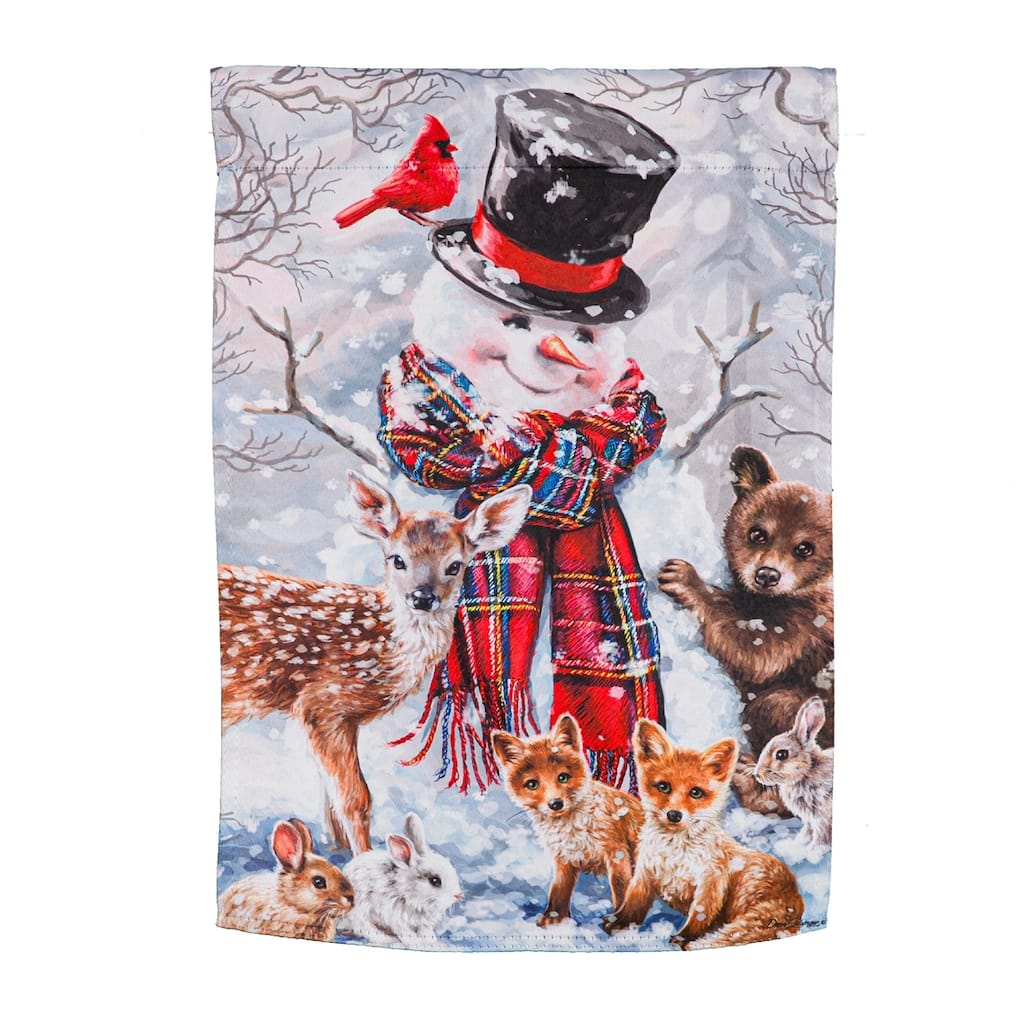Forest Friends Garden Suede Flag - Multi - Color