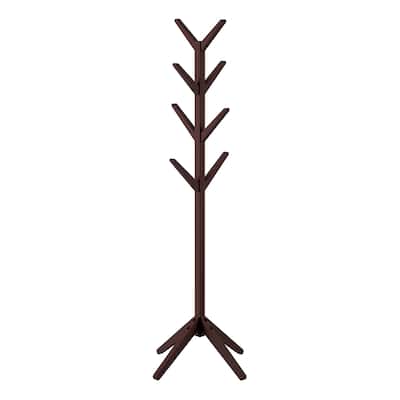 Lavish Home Freestanding Coat Rack, Espresso Brown