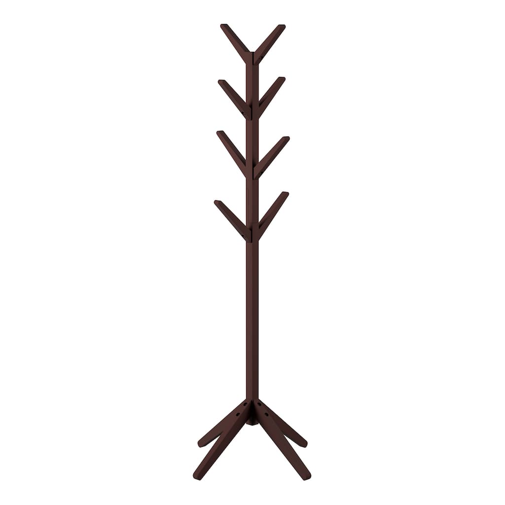 Lavish Home Freestanding Coat Rack, Espresso Brown