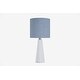 preview thumbnail 72 of 106, 16-in. Glass Lamp w/ Brushed Nickel Accents and Drum Shade