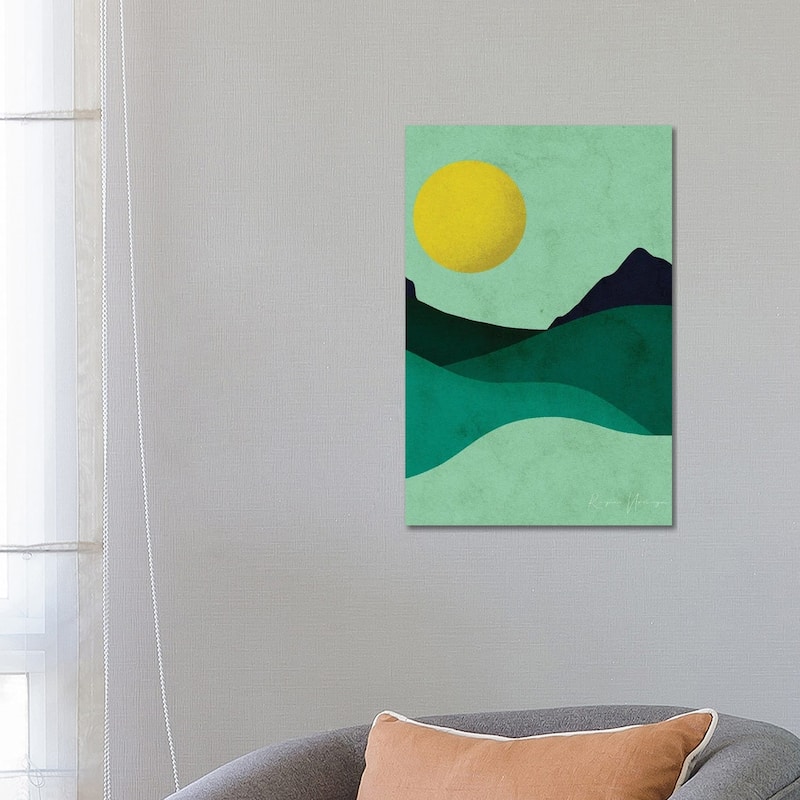 iCanvas "Chartreuse Moon" by Reyna Noriega Canvas Print - 26x18x1.5