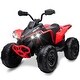 preview thumbnail 22 of 33, 12V Kids Ride on ATV, ElectriaSpeedy Ride on Car Toys Licensed by Bombardier Red
