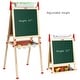 preview thumbnail 2 of 3, Easy Playhouse Wooden Whiteboard & Chalkboard Double-Sided Easel W/ Accessories