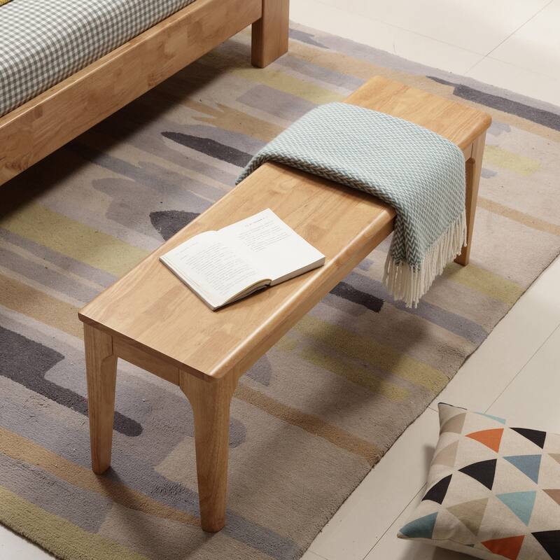 Solid Wood Dining Bench Entryway Bench Farmhouse Kitchen Table Bench