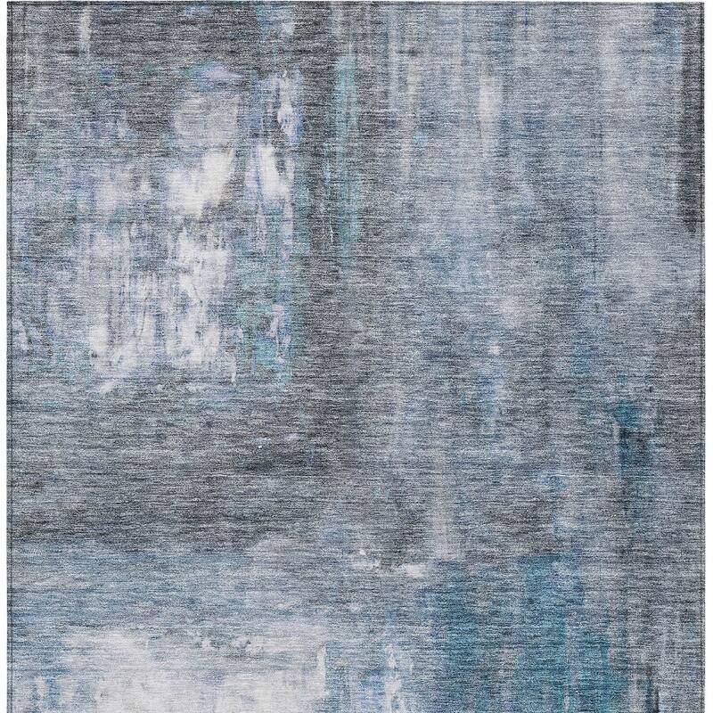 HomeRoots Abstract Transitional Rectangle Outdoor Rug