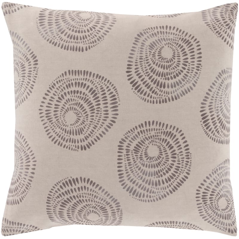 Artistic Weavers Oleksandra Modern Medallion Gray Feather Down or Poly Filled Throw Pillow 20-inch