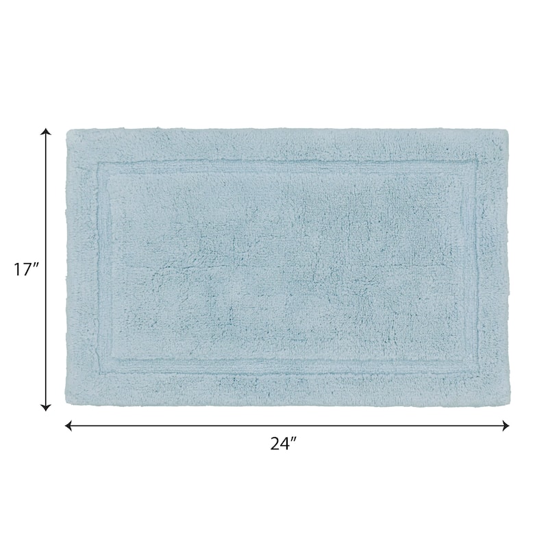 Lydia Border Plush Bath Mat