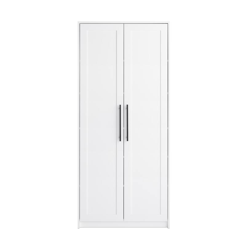 Prepac Elite Premium Home Storage Cabinet with Panel Doors 16" D x 32" W x 72" H - 32 in W x 72 in H x 16 in D