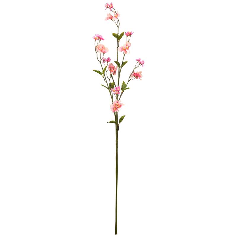 Sweet Pea and Purslane Artificial Floral Sprays - 46" - Pink and Purple - Set of 4