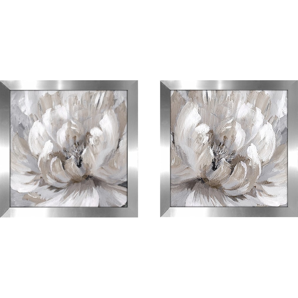 "Burst of Spring II" by Nan Framed Art Print Set - gray
