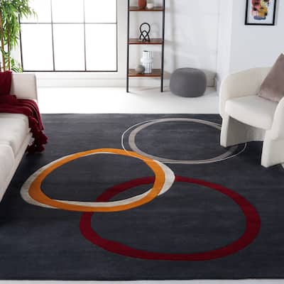 SAFAVIEH Handmade Soho Tiera Circles N.Z. Wool Rug