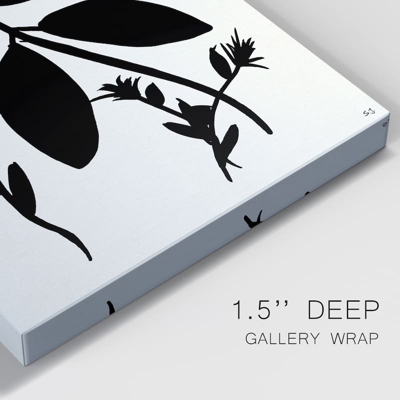 Silhouette Garden II Premium Gallery Wrapped Canvas - Ready to Hang