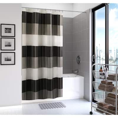 Fairfax Full Polyester Fabric Shower Curtain - 72" x 72"