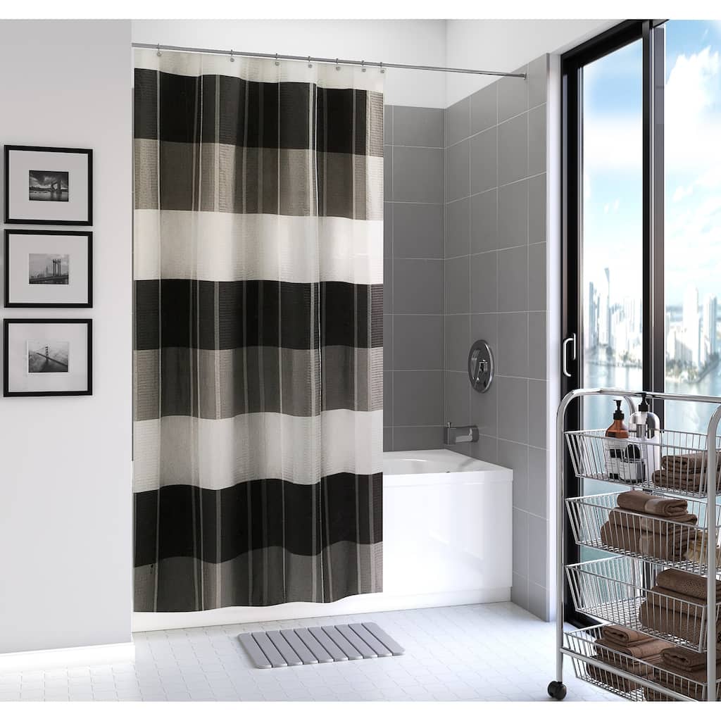 Fairfax Full Polyester Fabric Shower Curtain - 72" x 72"